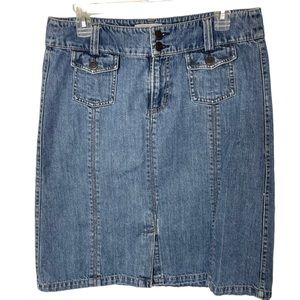 Janeville‎ Blue Denim Jean Skirt in Size 8